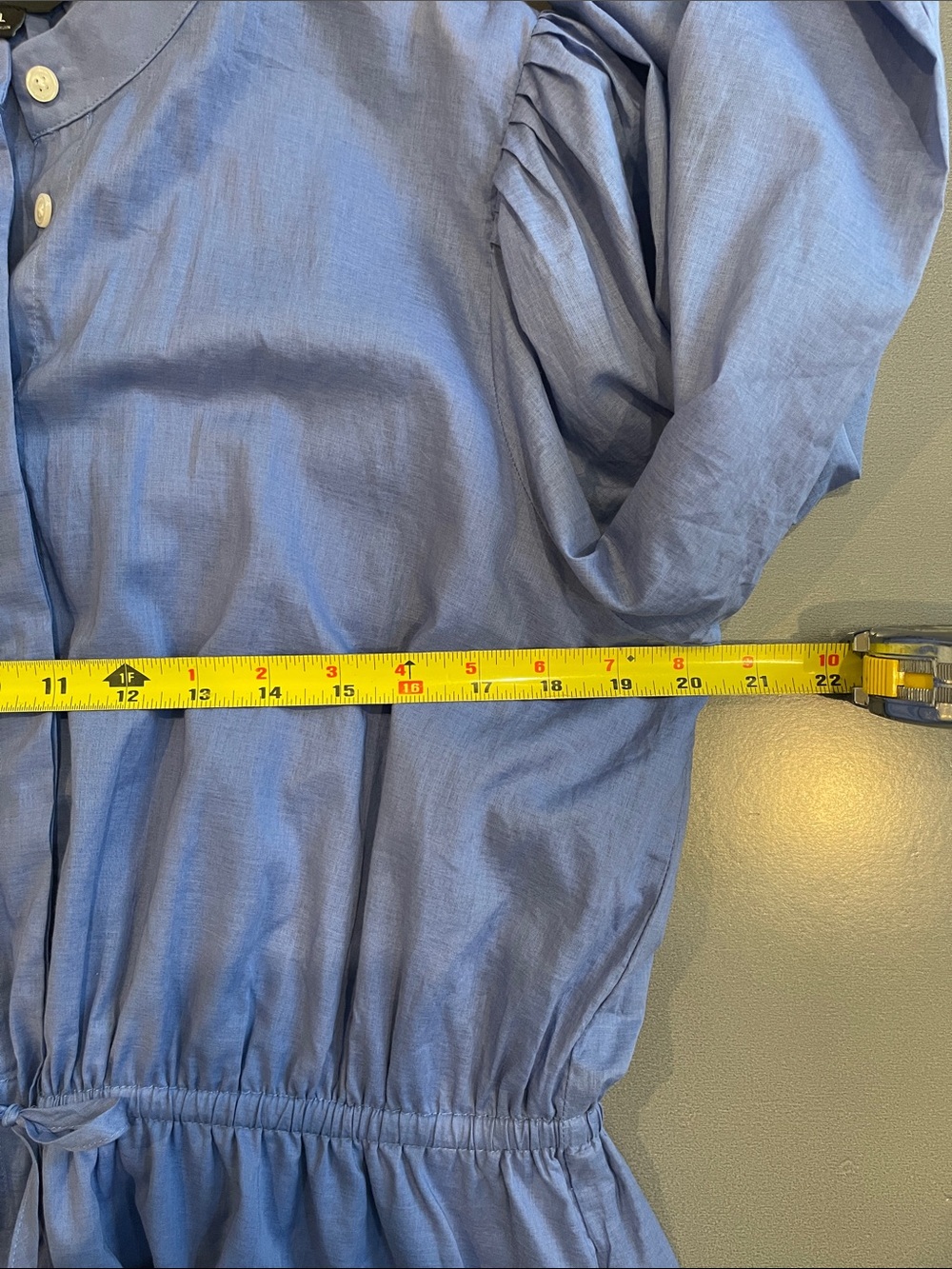 Banana Republic Blue Lightweight Shirt Dress - Picture 10 of 12